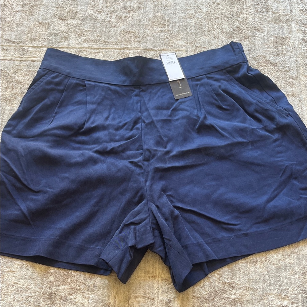 Banana Republic Dark Blue High Waist Women's Shorts